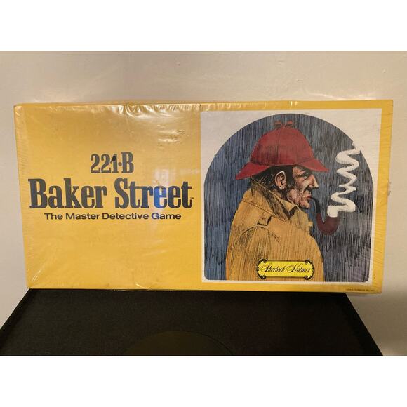 Board Game 221-B BAKER STREET Detective Game 1977 New in original wrap - Picture 1 of 9